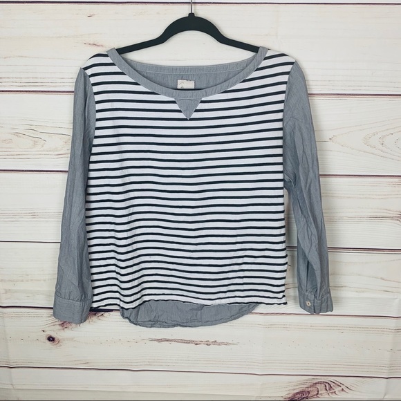 Anthropologie postmark striped conductor top - Picture 3 of 8